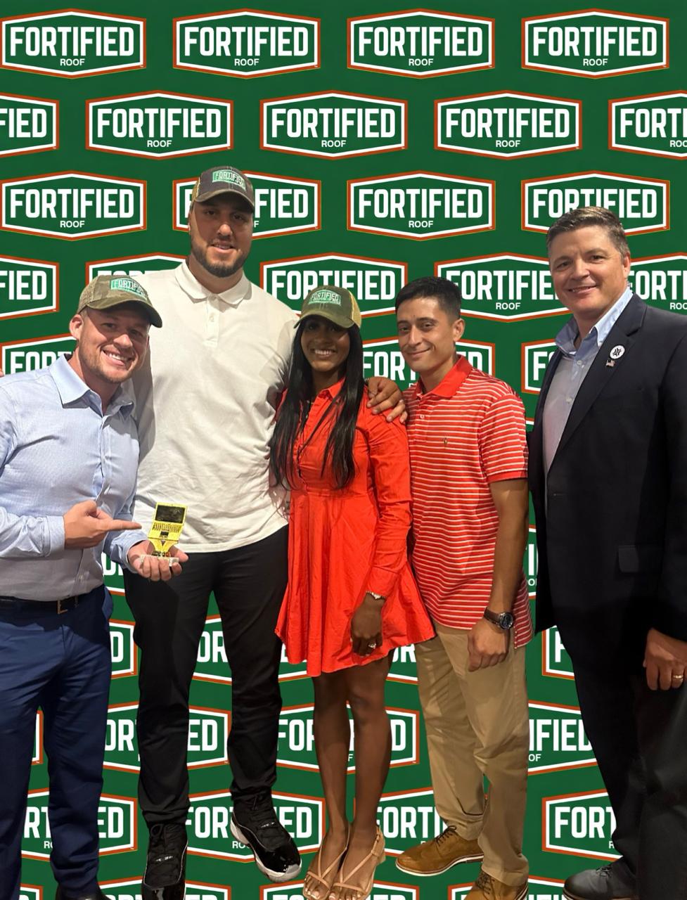 Zuppardo's Renovations team accepting a FORTIFIED award