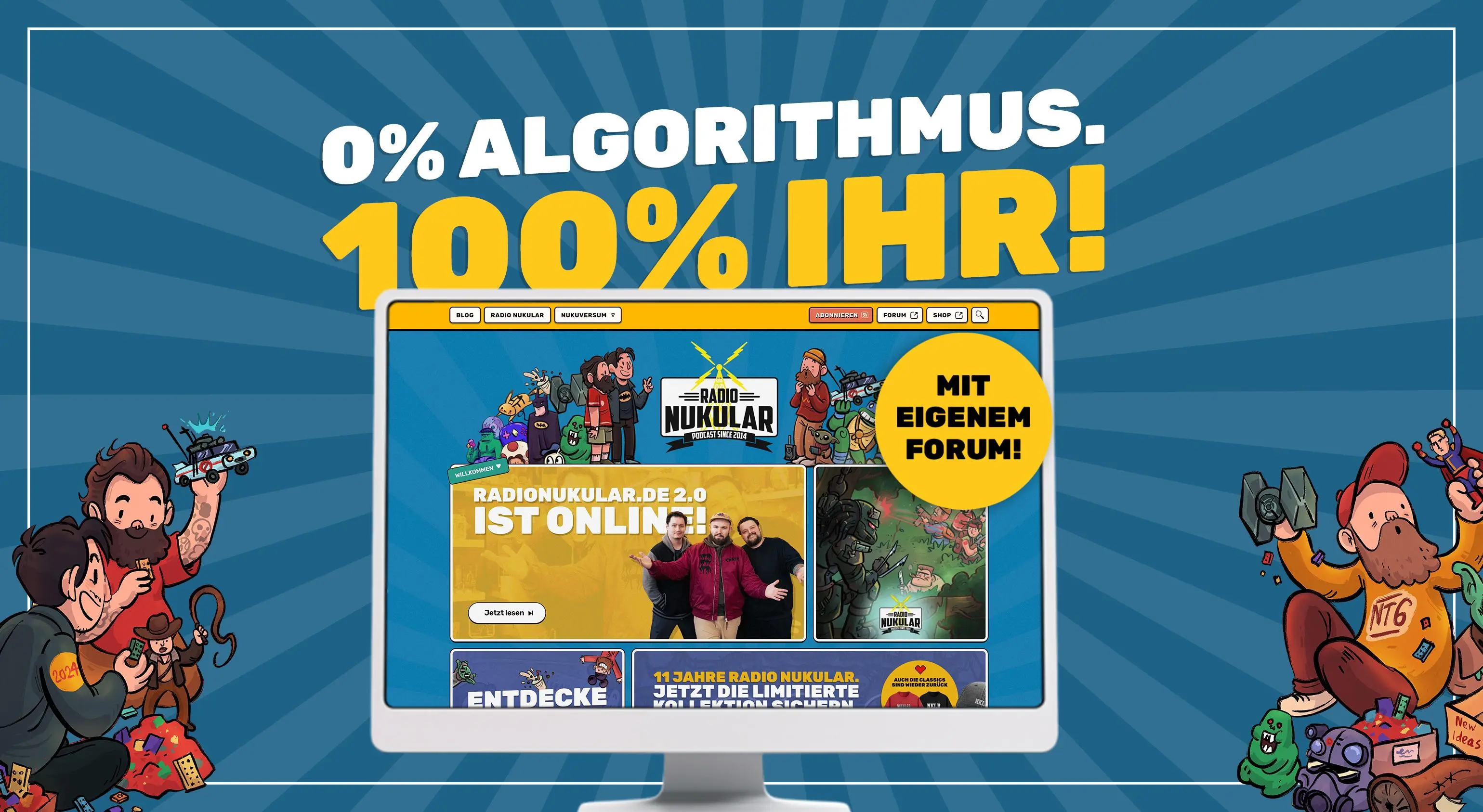 0% Algorithmus. 100% ihr.