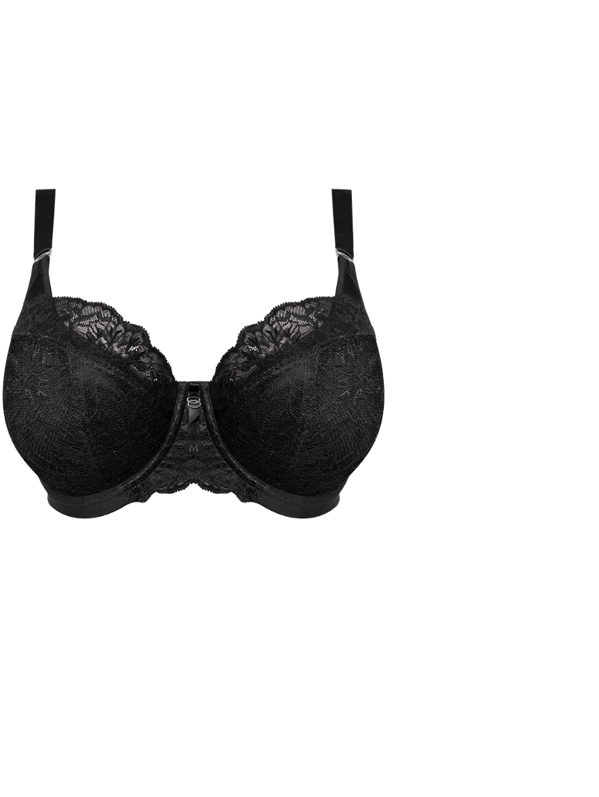 Black heartshaped bra from the brand Elomi