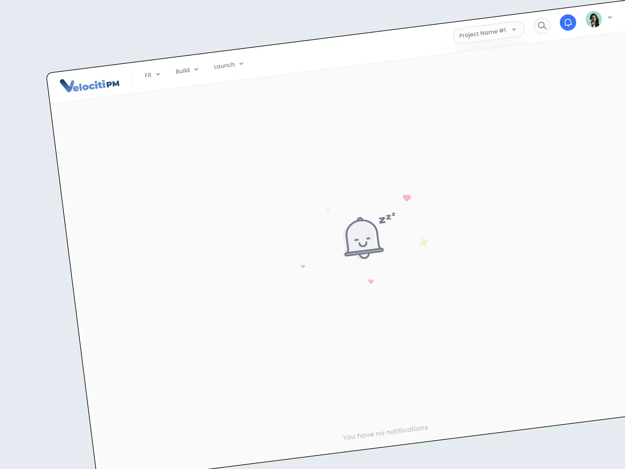 you have no notifications page designer by mykola ledenov