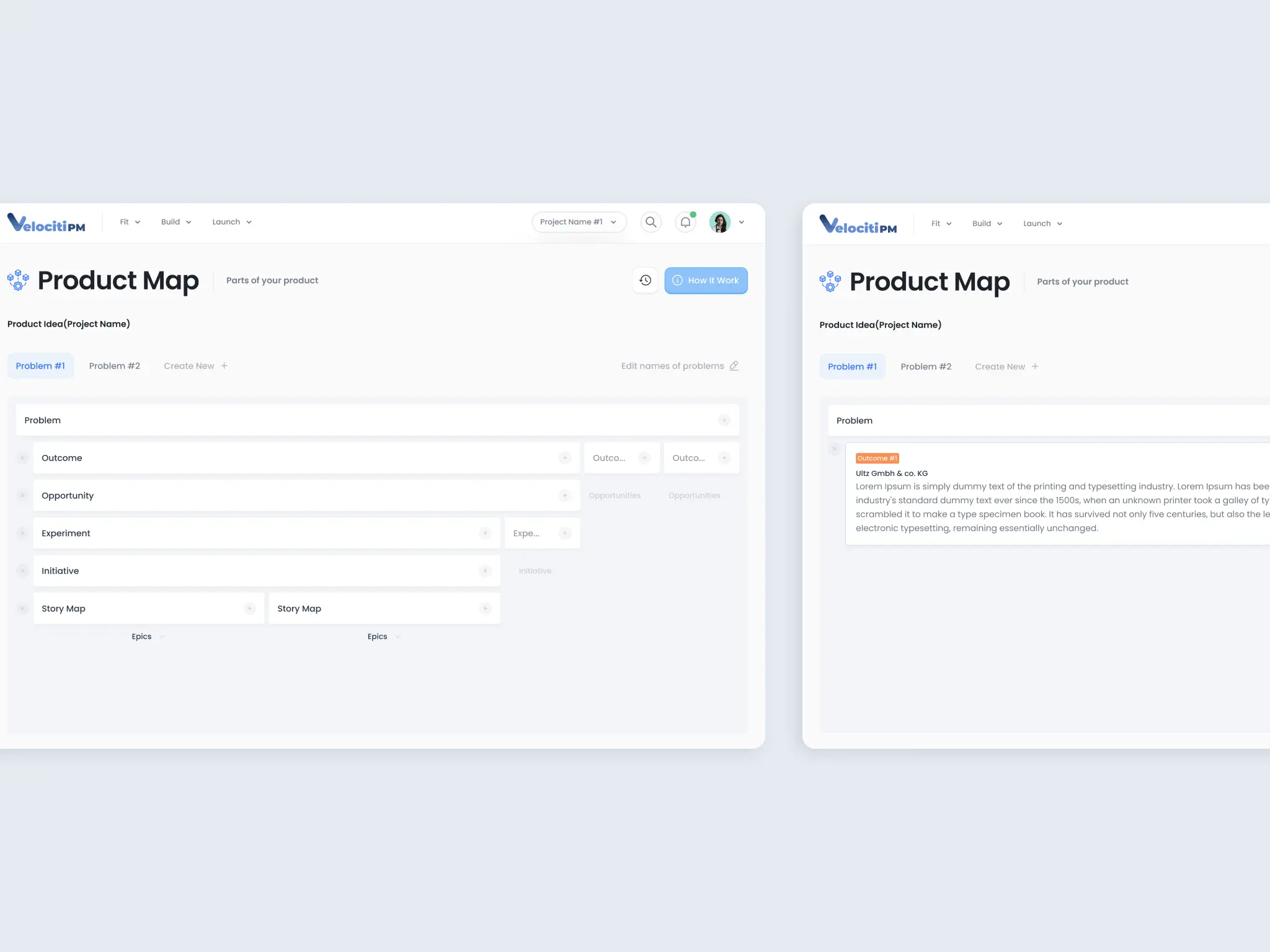 product map pages designed by mykola ledenov