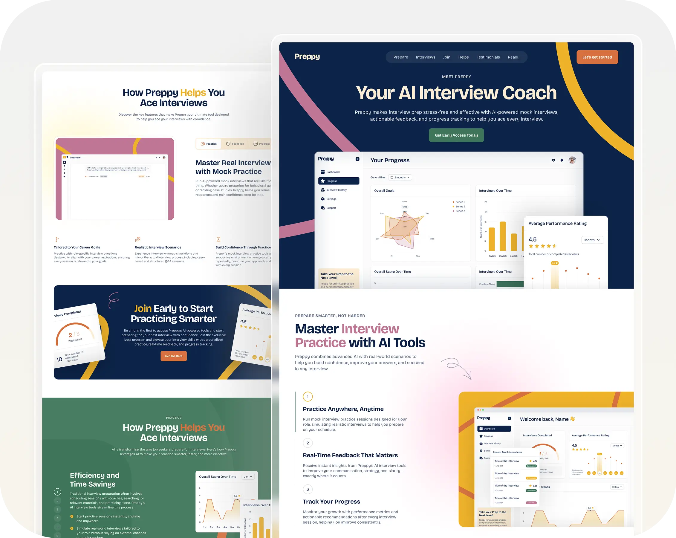 preppy AI Interview Coach Website