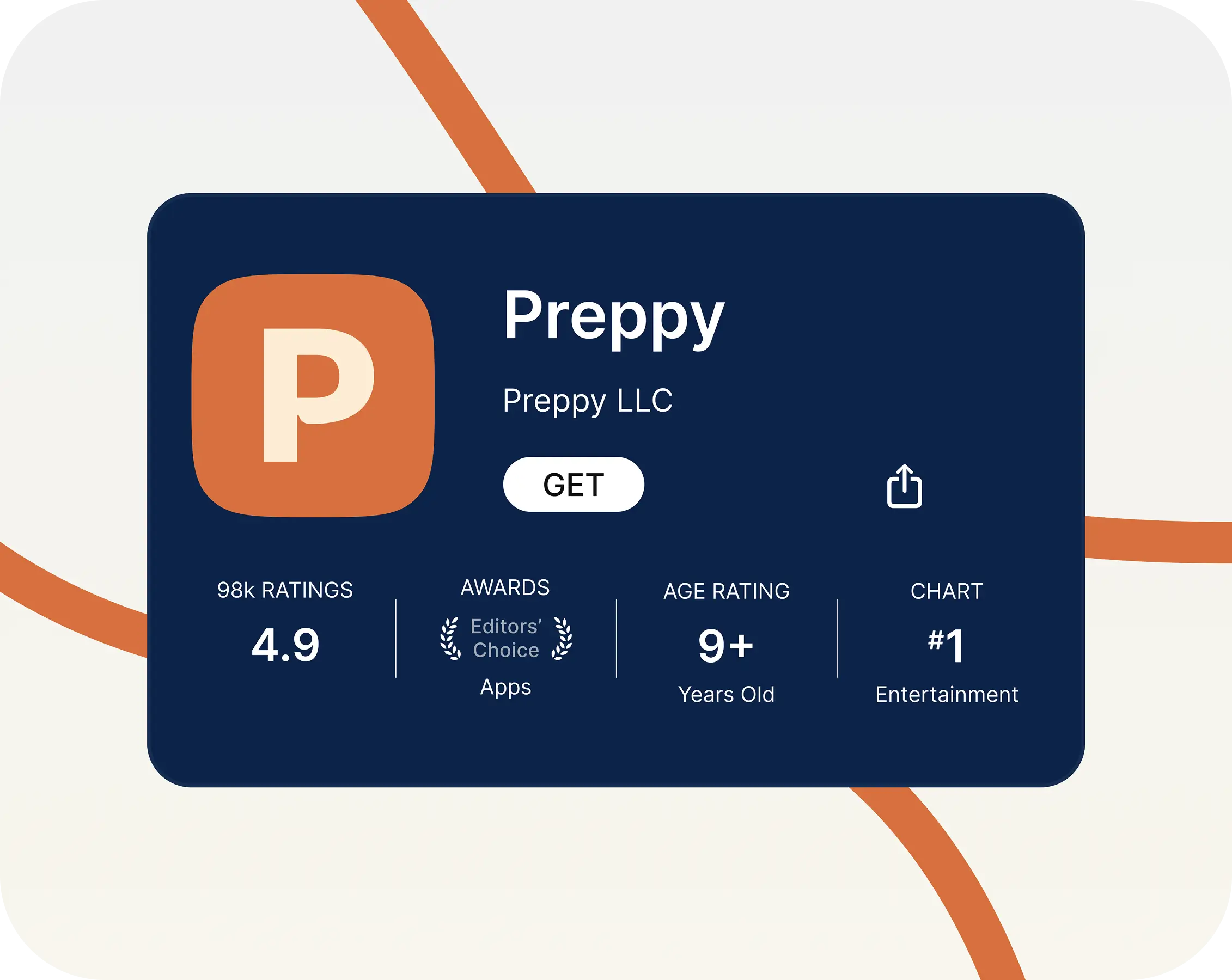 App Store Listing for Preppy