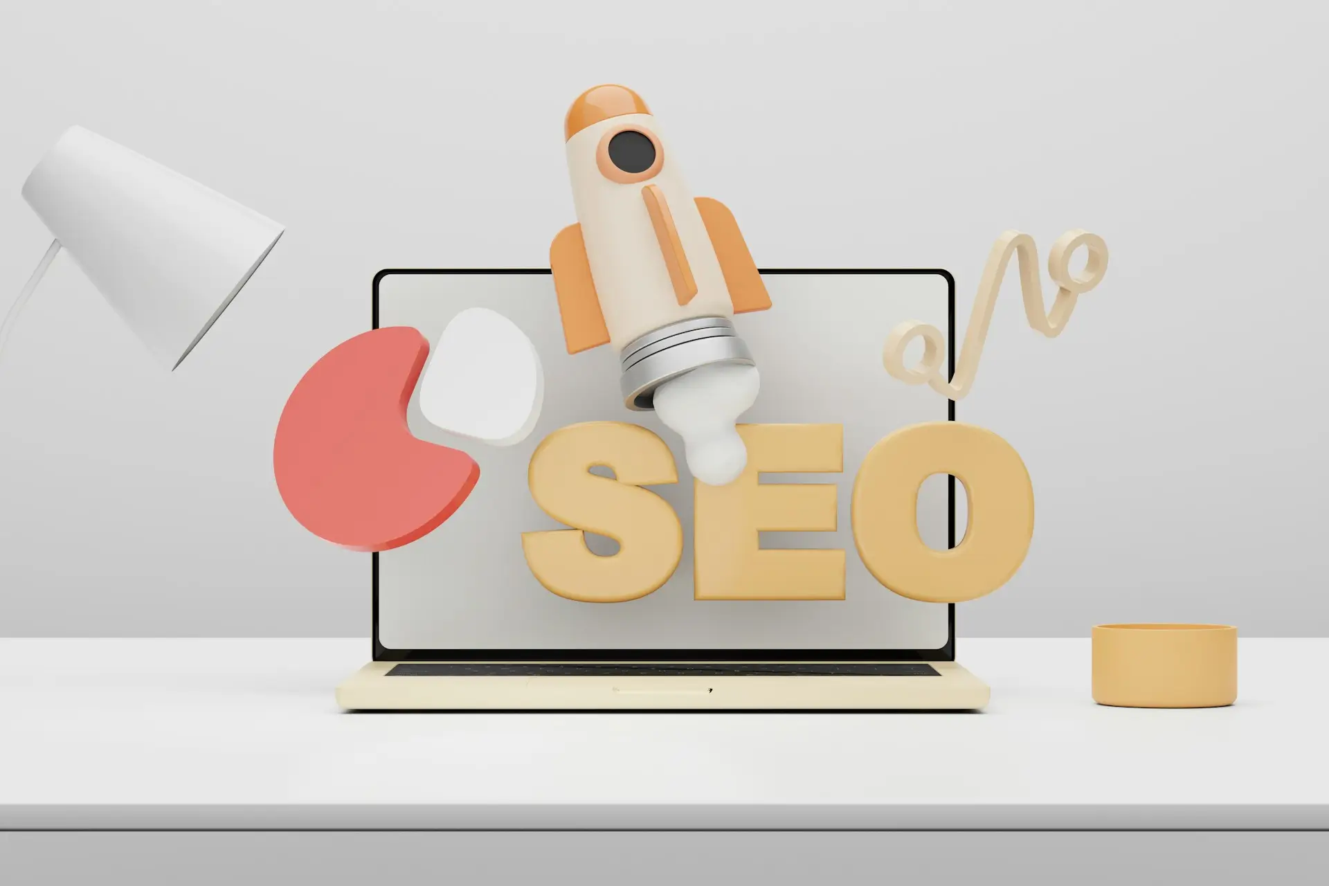 3D illustration of SEO optimization concept representing website audit checklist, article by Mykola Designer