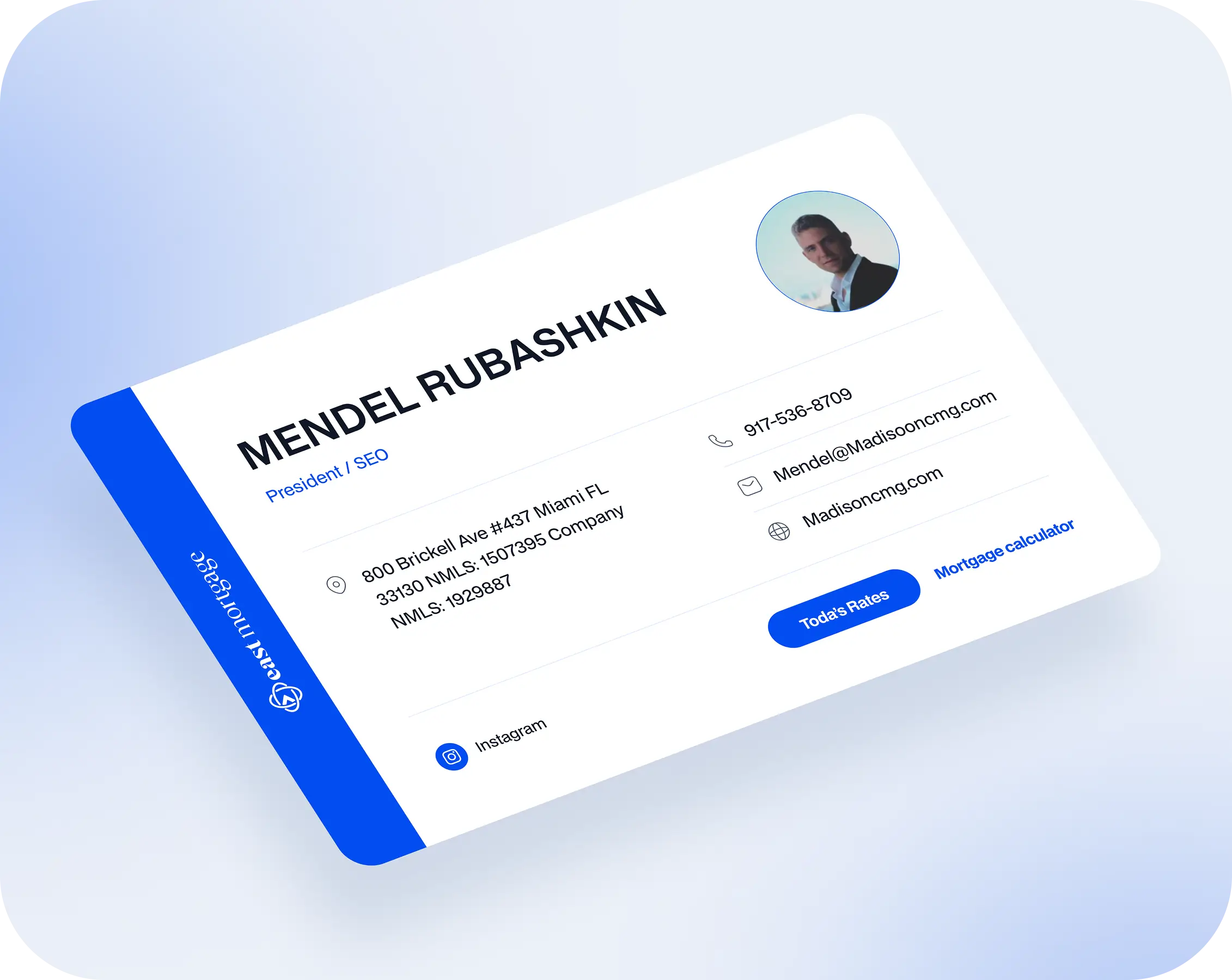 Medical ID card template featuring sections for personal information and medical details.