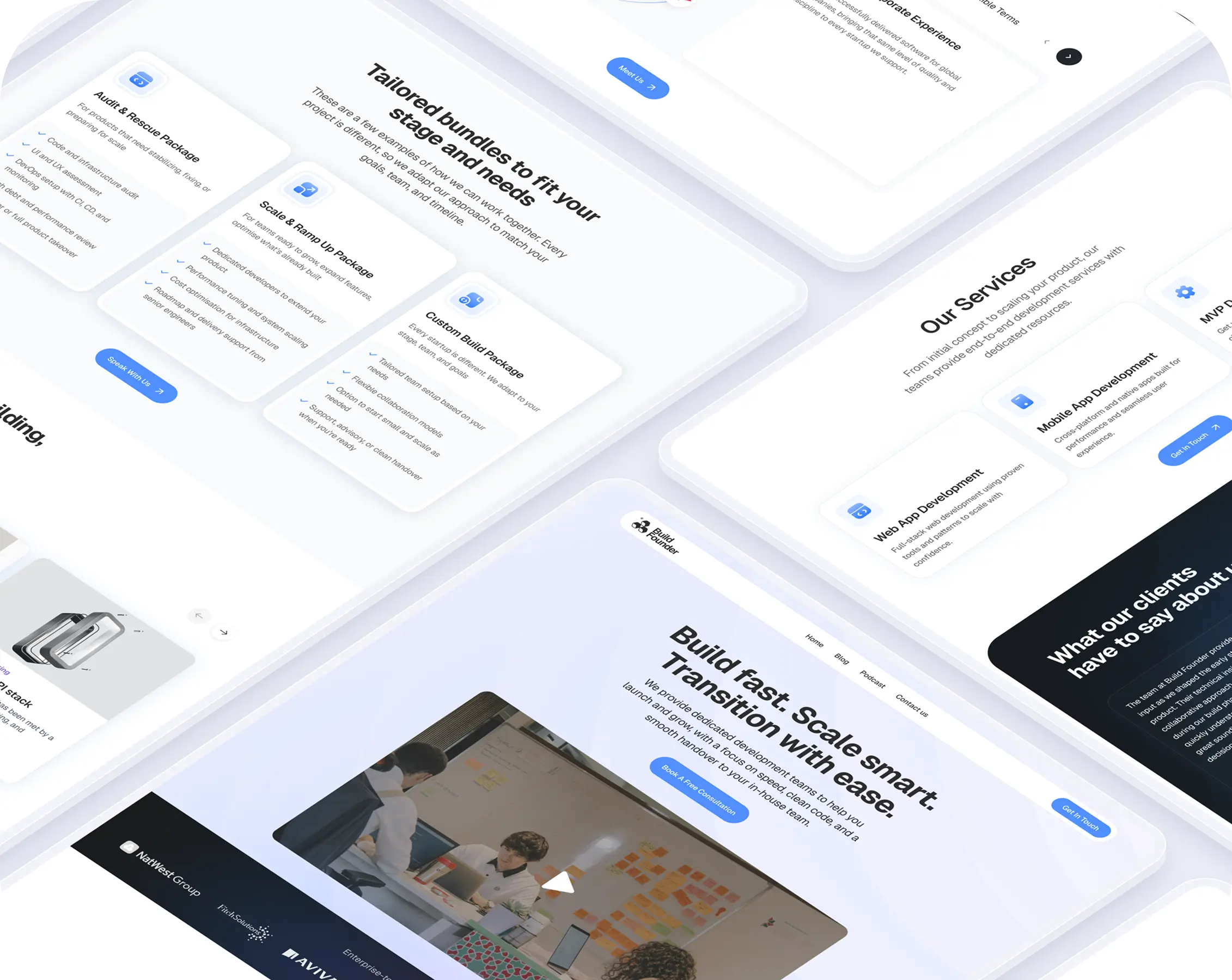 Landing page showcasing a modern website design with a clean layout, navigation menu, and vibrant visuals.