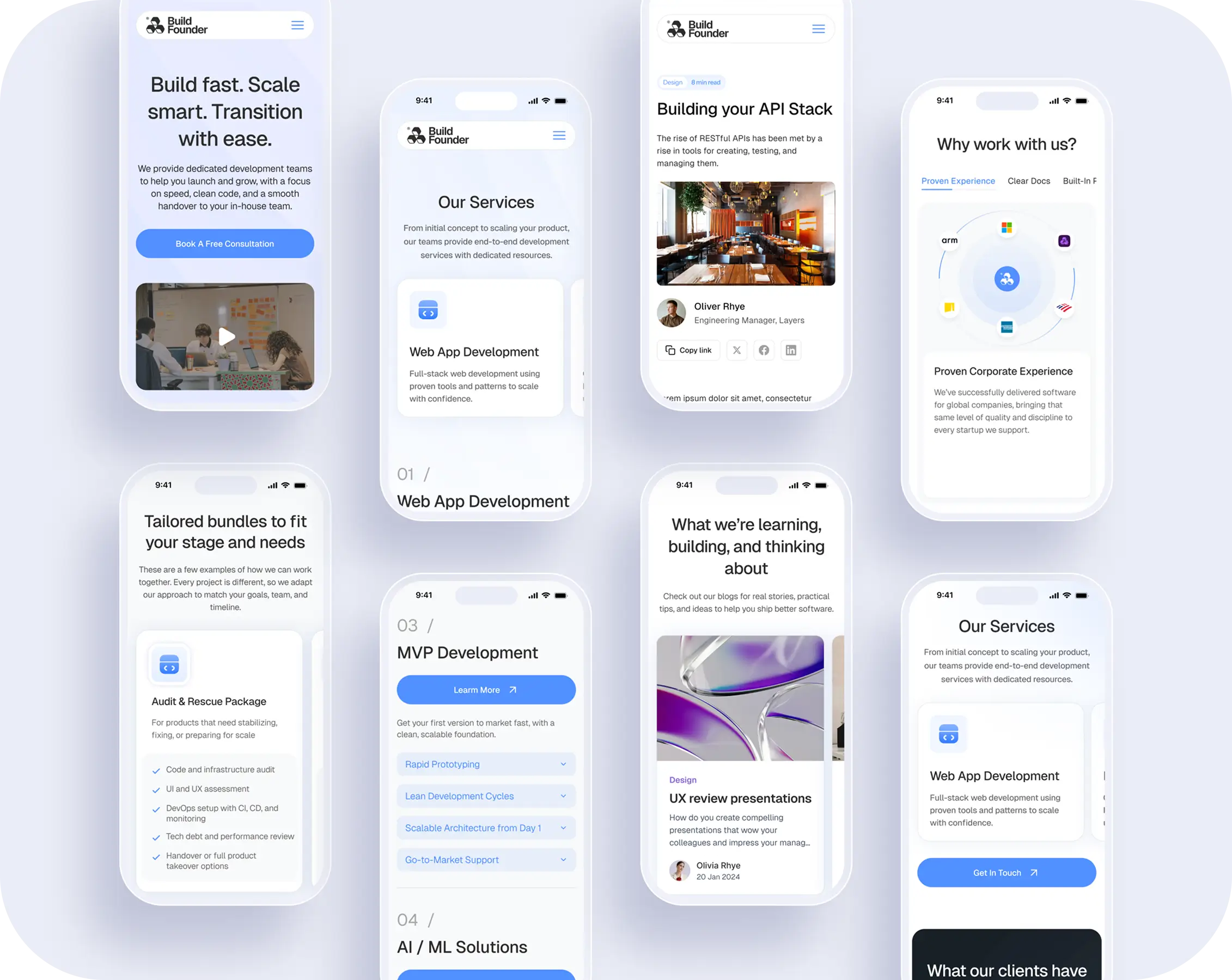 Mobile app design showcasing user interface elements and layout on a smartphone screen.