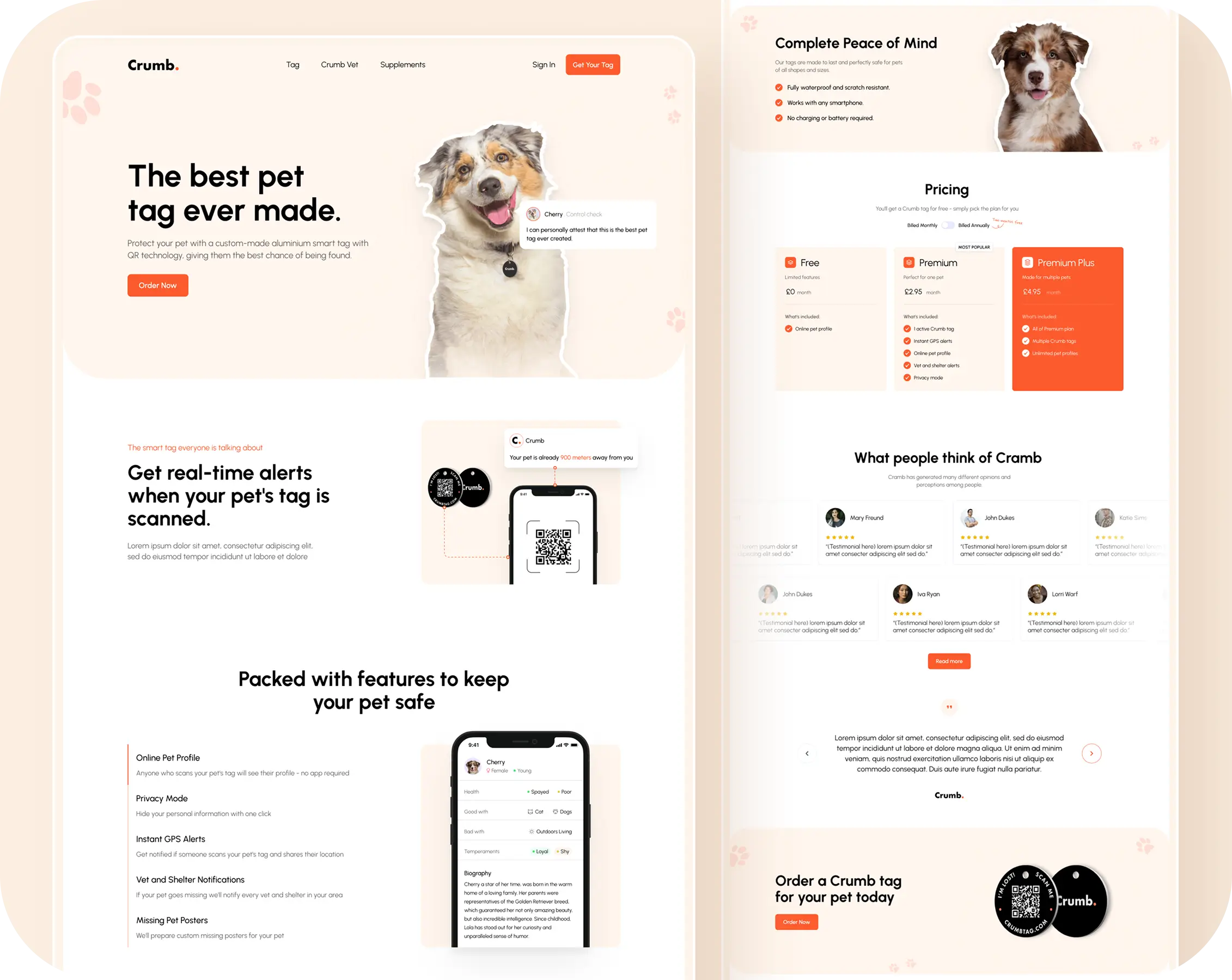 Pet dog website design featuring playful graphics, vibrant colors, and user-friendly navigation for dog lovers