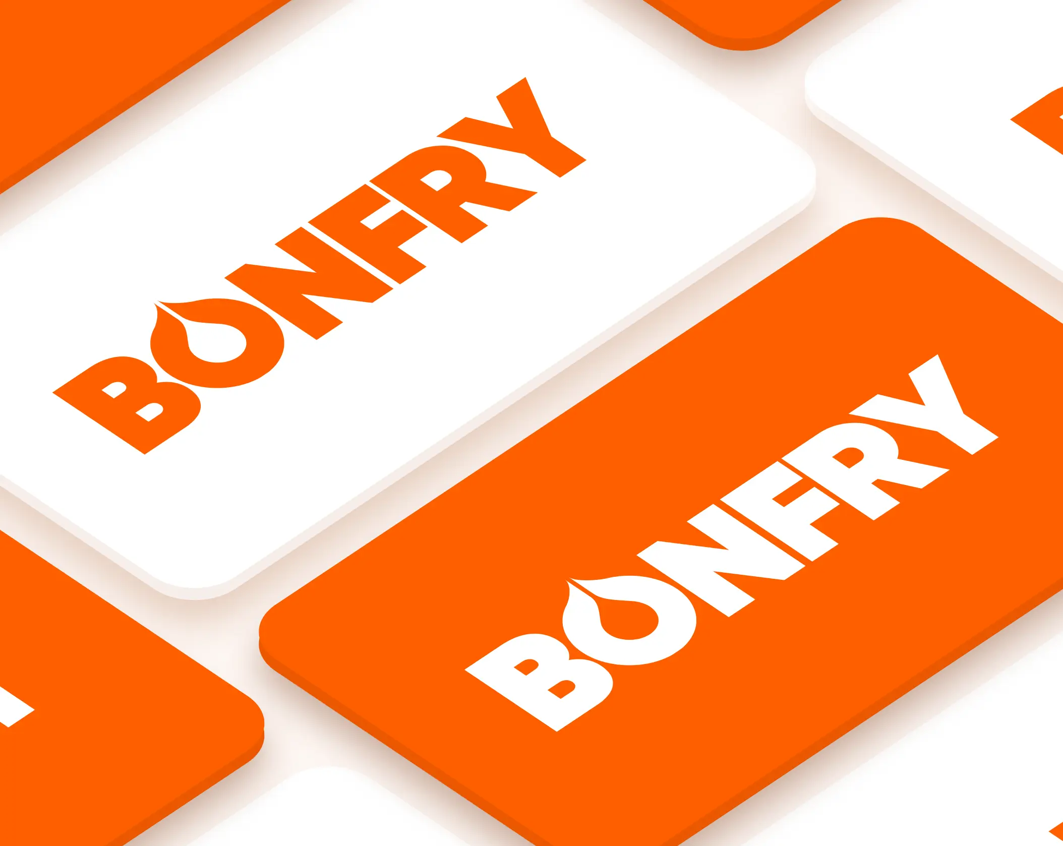 Bonfry logo featuring a stylized bonfire with vibrant flames and modern typography.