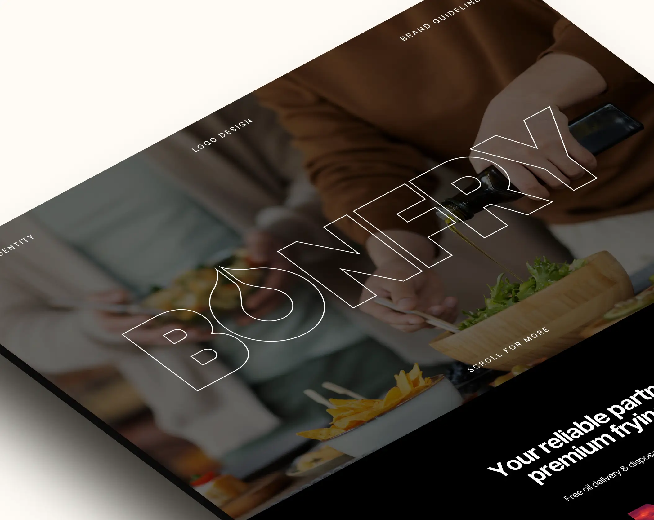 Bonfry website design featuring a warm bonfire theme with inviting colors and user-friendly navigation.
