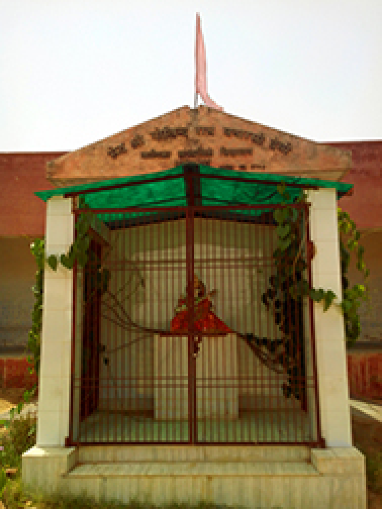 Mr. Kedar Nath Mour founding the charitable school in Rajasthan