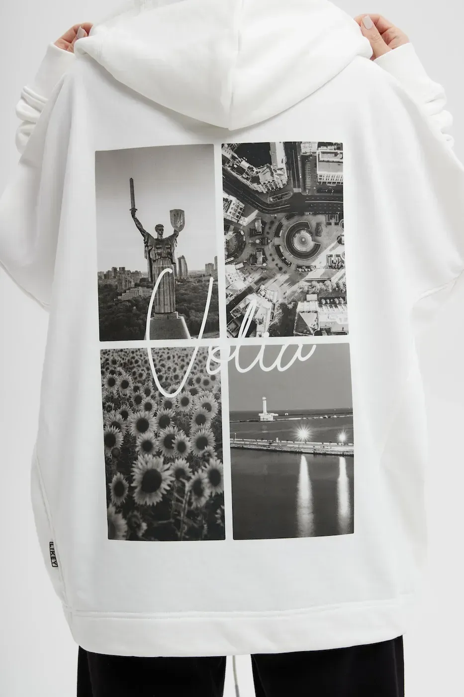 Hoodie "Volia" white