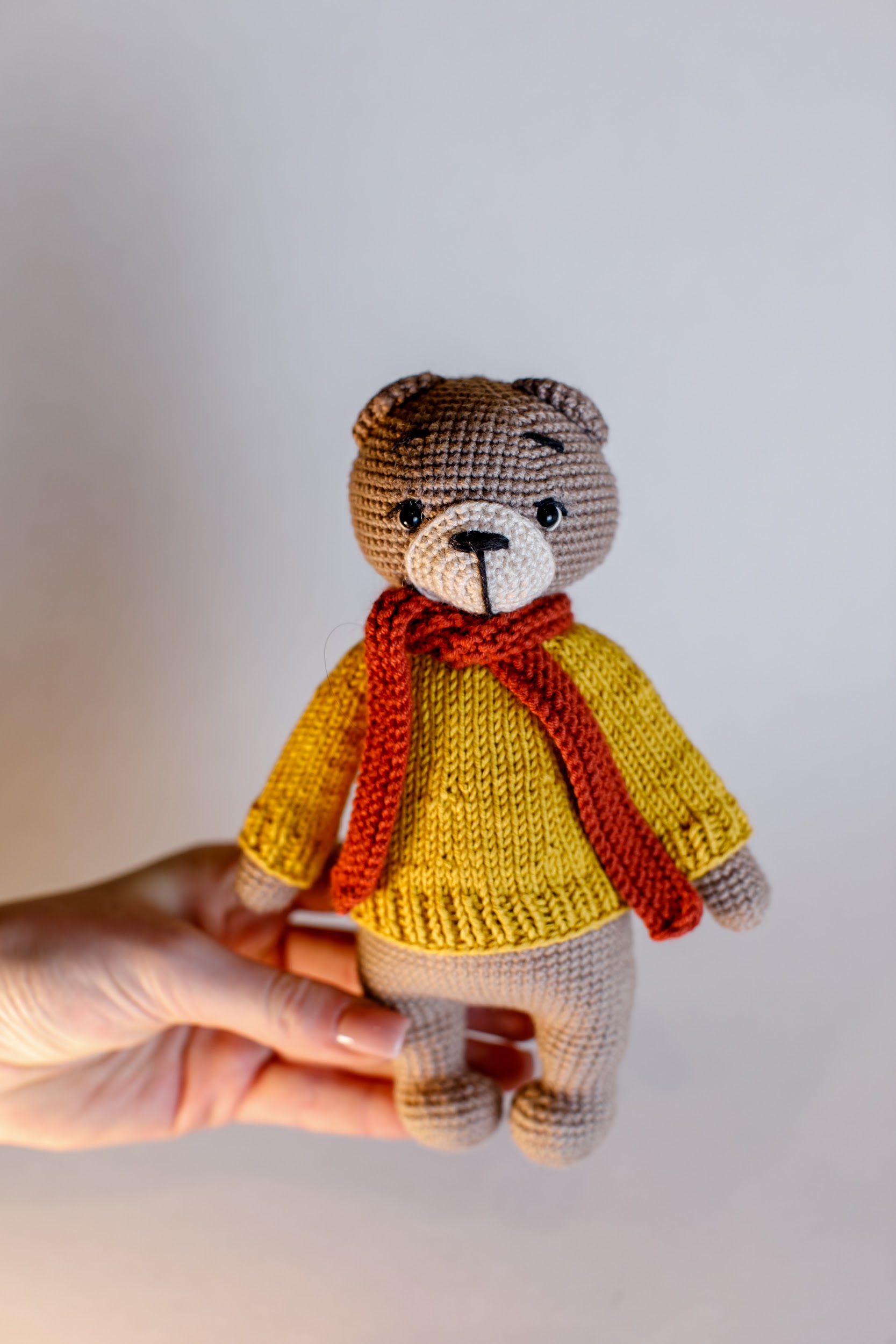 Bear in the scarf
