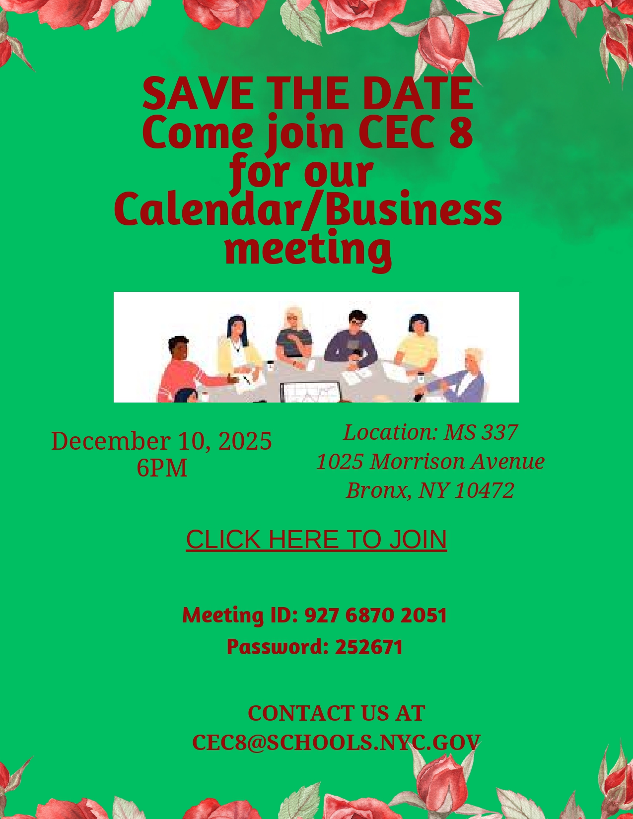 CEC 8 flyer