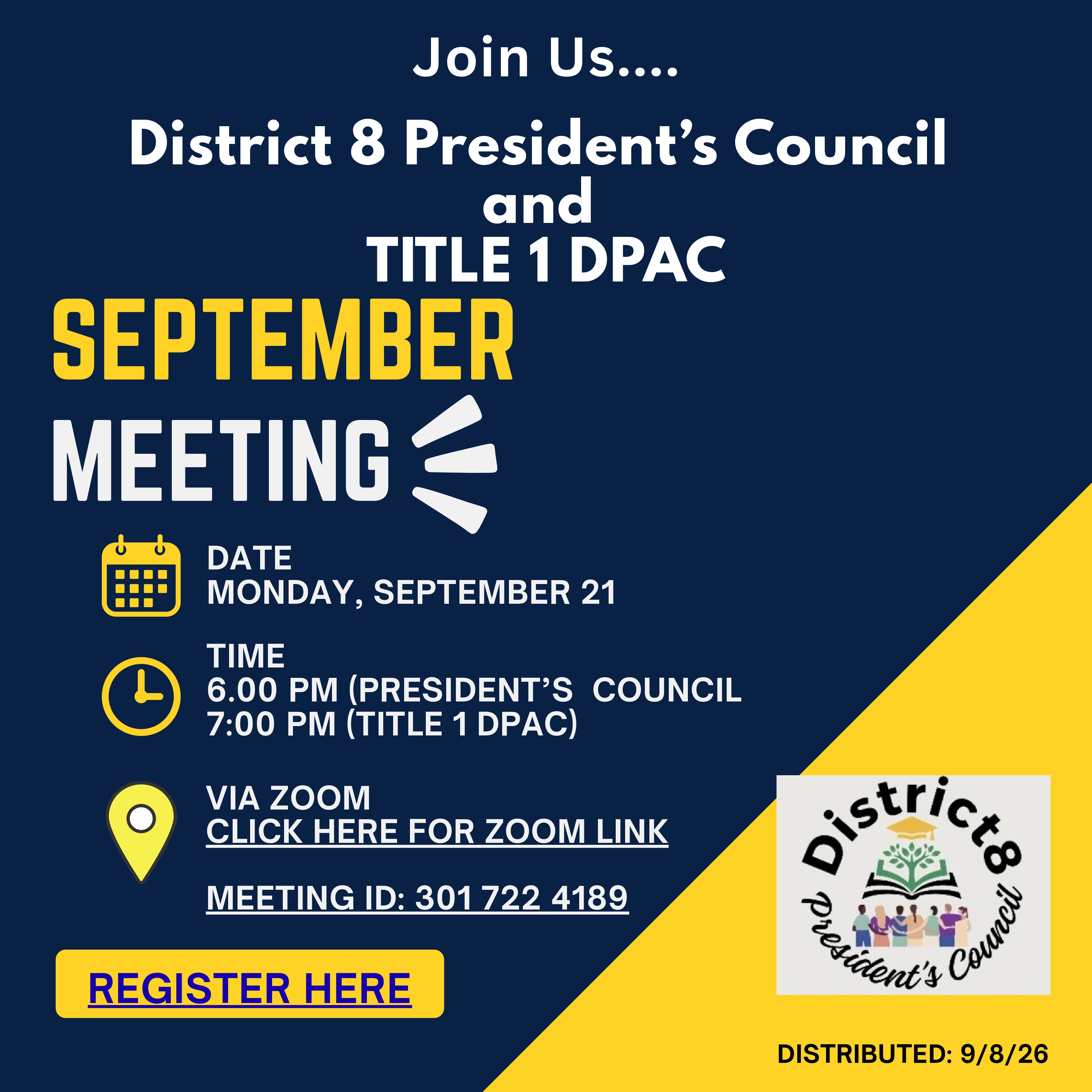Event Flyer - September 21, 6pm PAPEC / 7pm DPAC