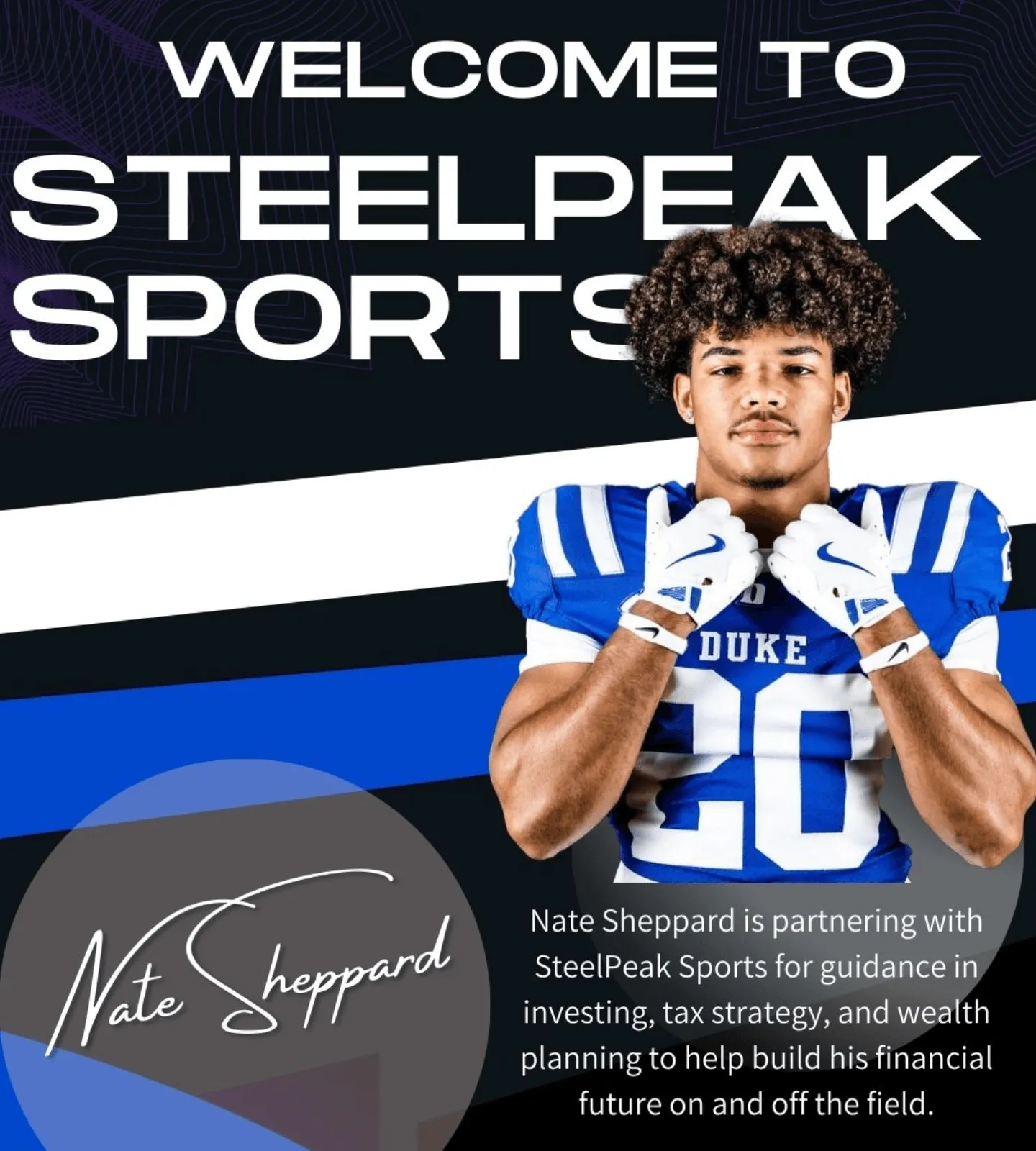 Duke running back Nate Sheppard