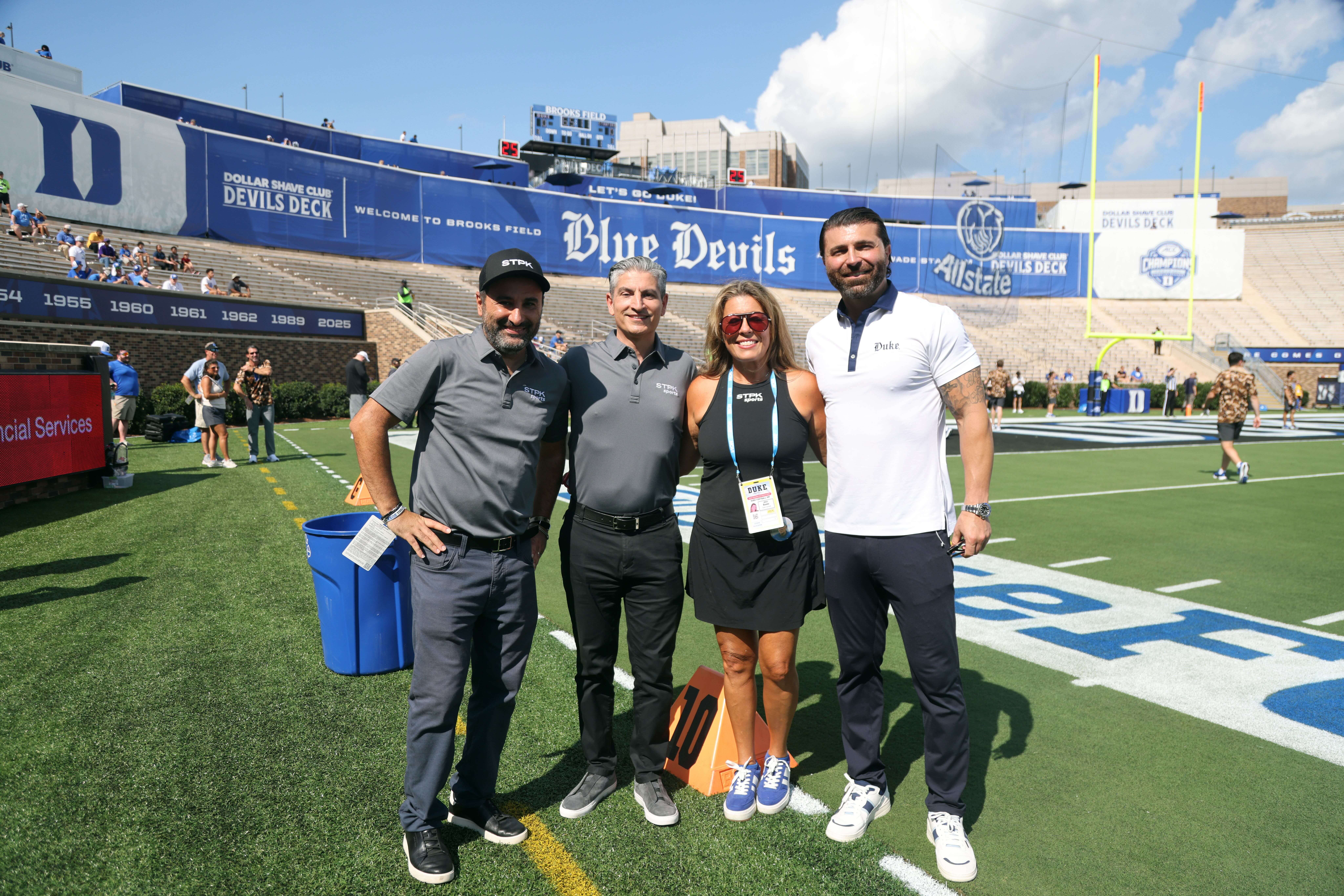 The SteelPeak Sports team on Brooks Field