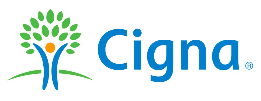 Logo for Cigna Health Plan, covering esketamine and Spravato therapy in the Boston area for treatment-resistant depression, anxiety, and other mental health conditions