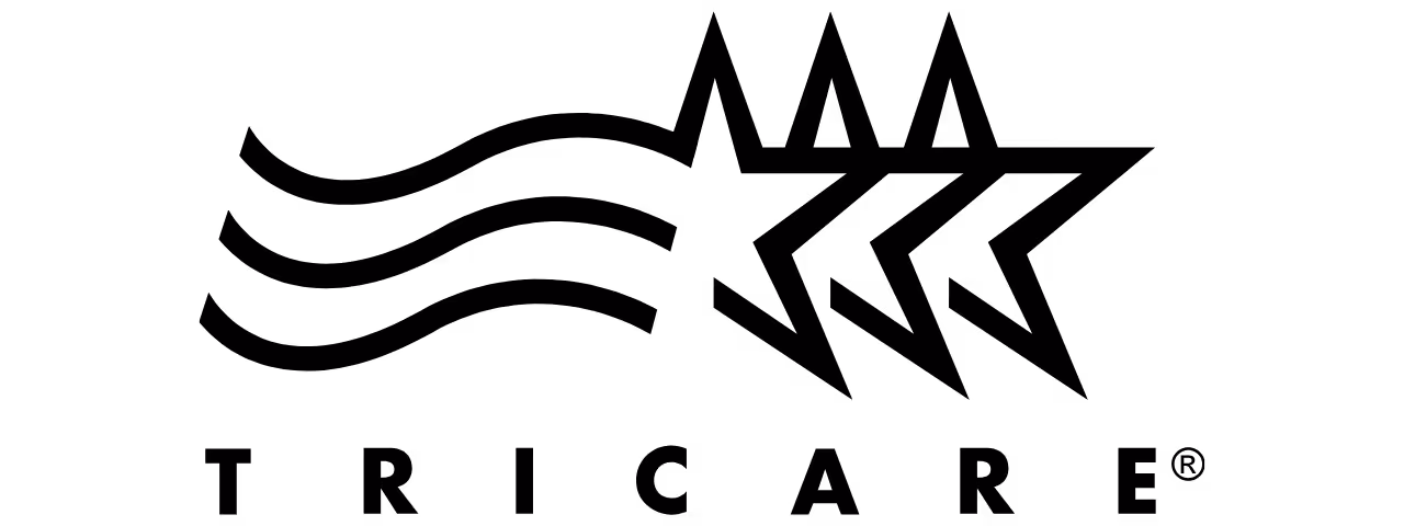 Tricare logo for insurance-covered Esketamine (Spravato) therapy.