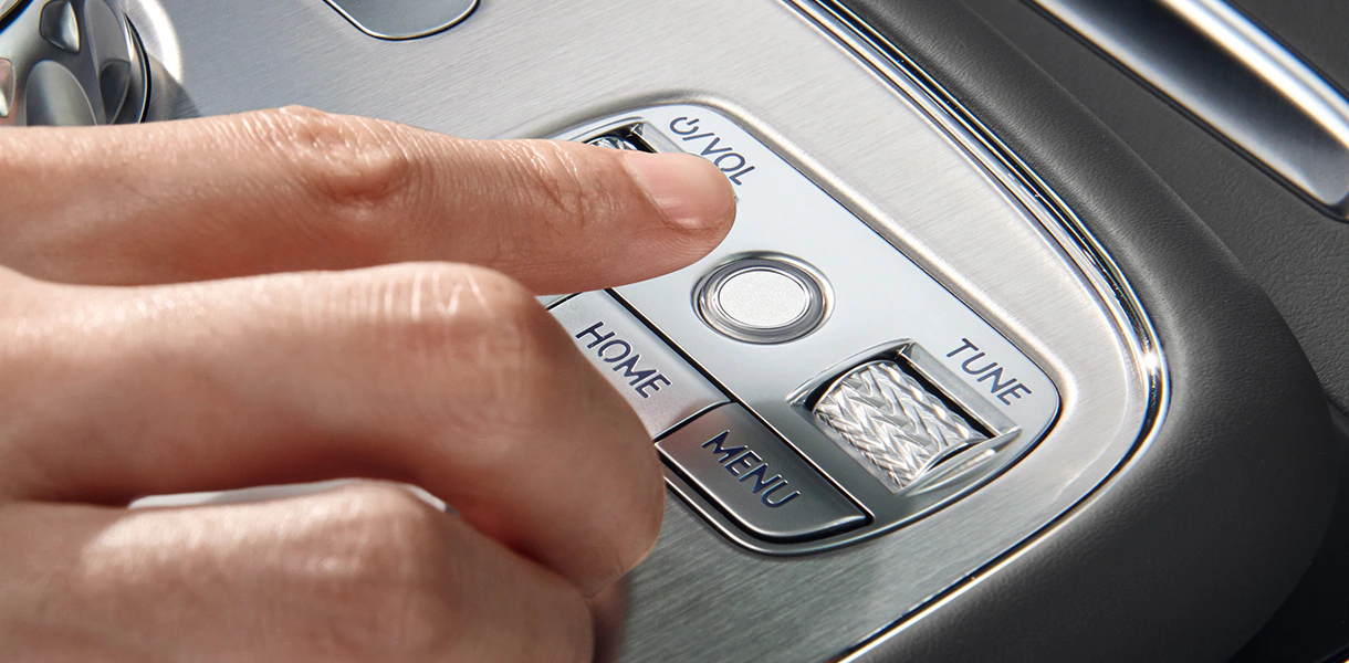 Closeup of fingerprint authentication system