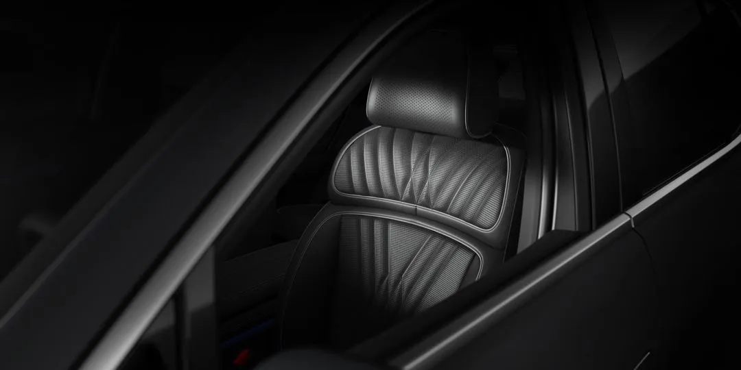 View of G90 backseat interior