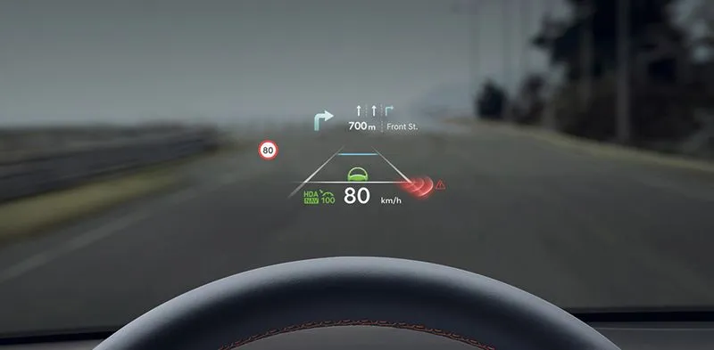 First person view of 12" high definition vivid navigation widescreen