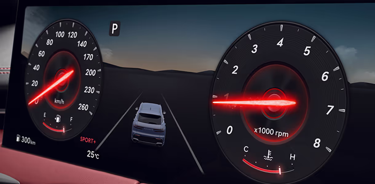 GV70 drive mode display toggle