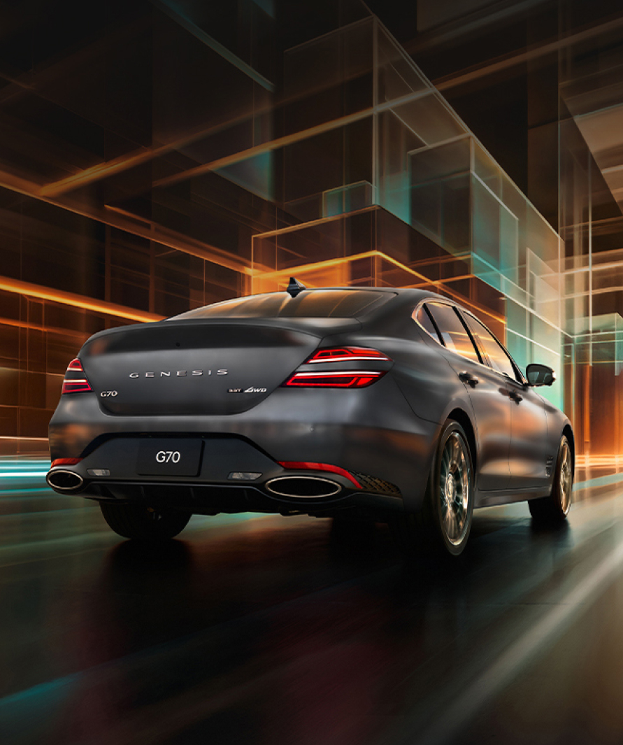 GV60 driving on highway