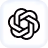 ChatGPT logo in white rounded tile
