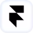 Framer logo in white rounded tile