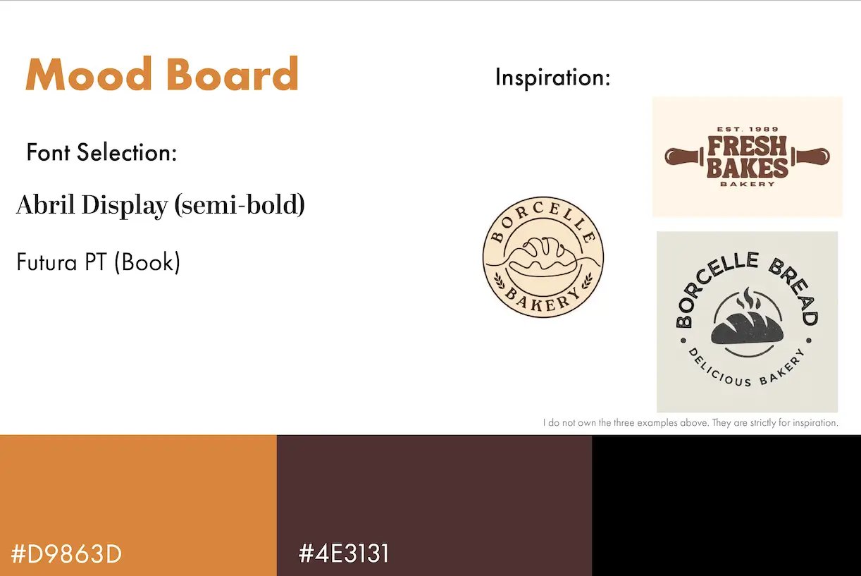 Logo Mood board Tait's