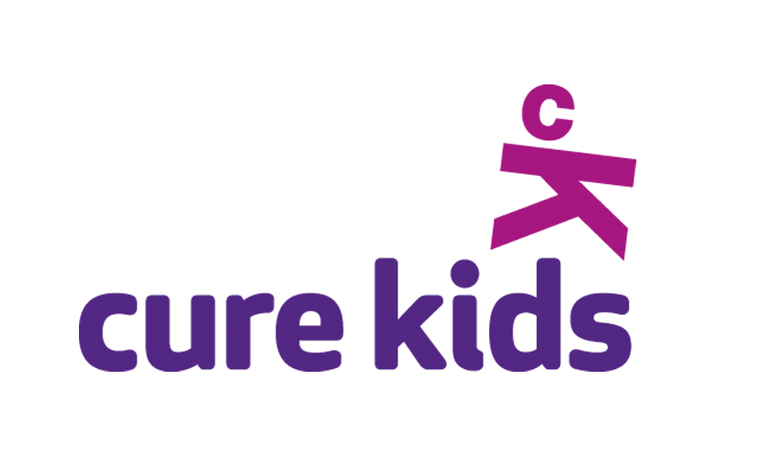 Cure Kids New Zealand logo — child health research charity, supported by the Reddy Foundation through the Rebel Sport 24hr Challenge