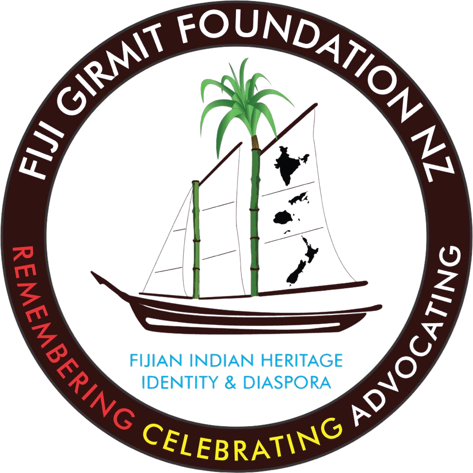 Girmit Foundation Fiji logo — cultural heritage and community organisation commemorating Indo-Fijian history, supported by the Reddy Foundation