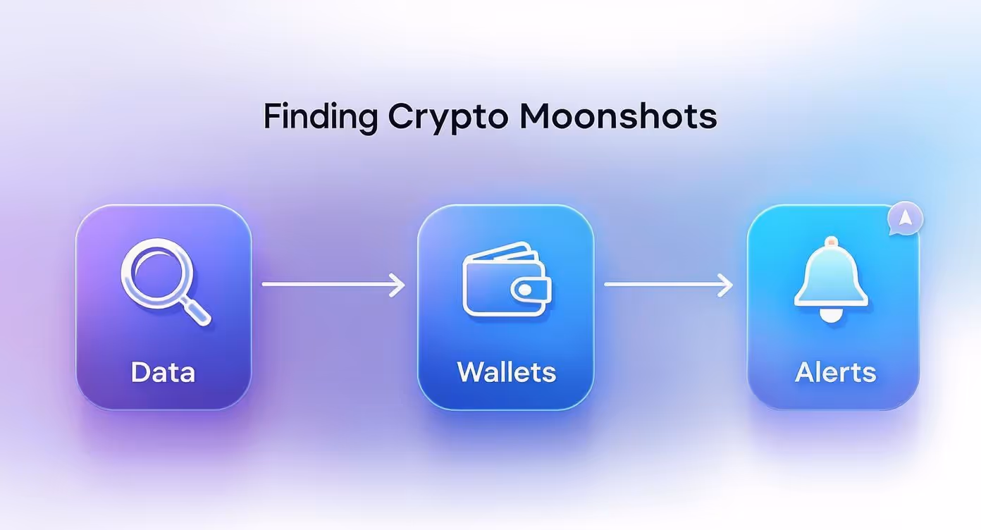 Infographic about what is moonshot crypto