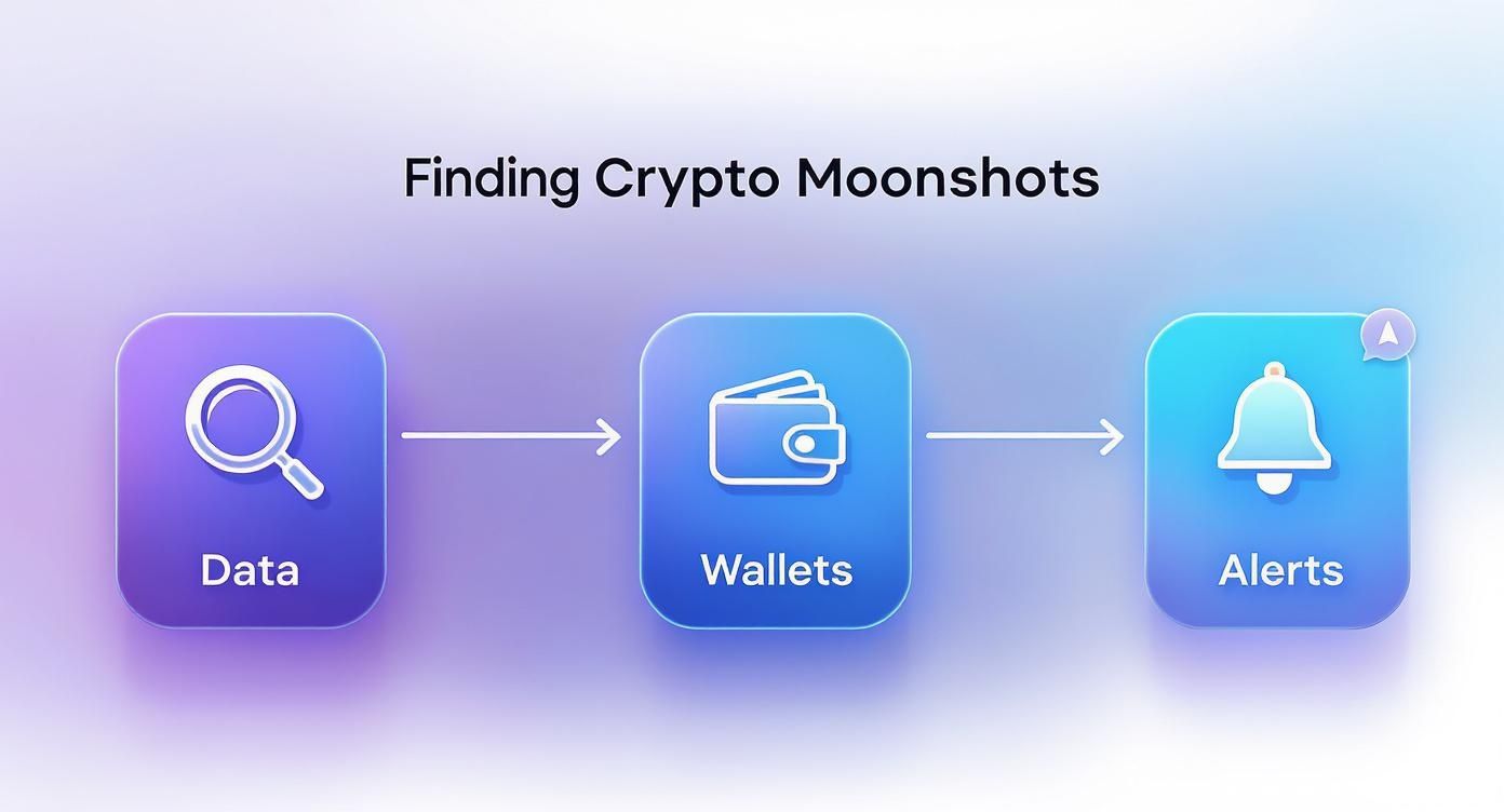 Infographic about what is moonshot crypto