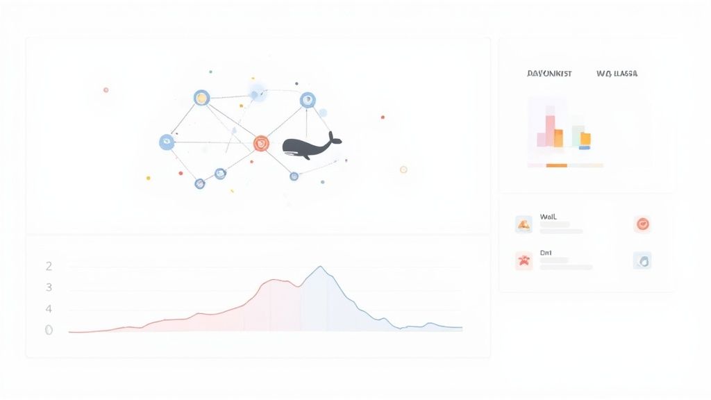 Visualizer showing connections between crypto wallets