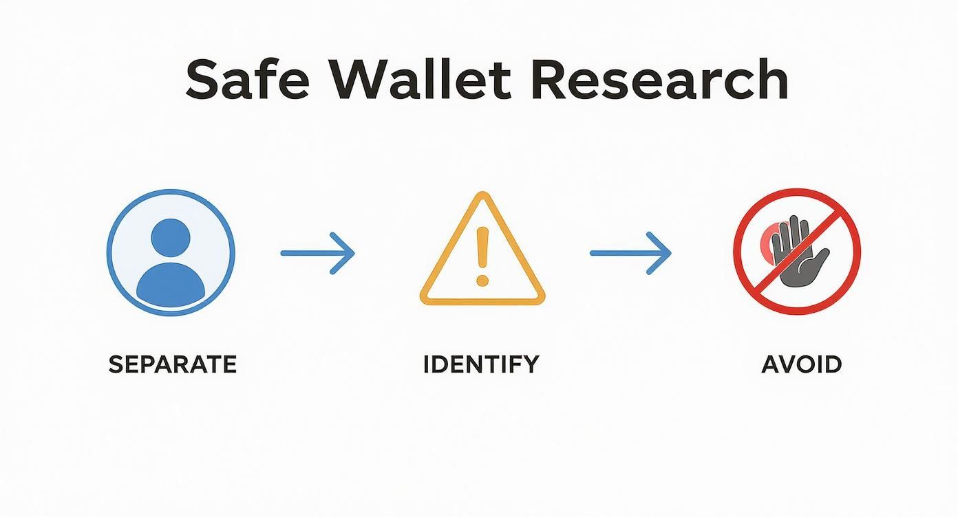 Infographic about track crypto wallet address