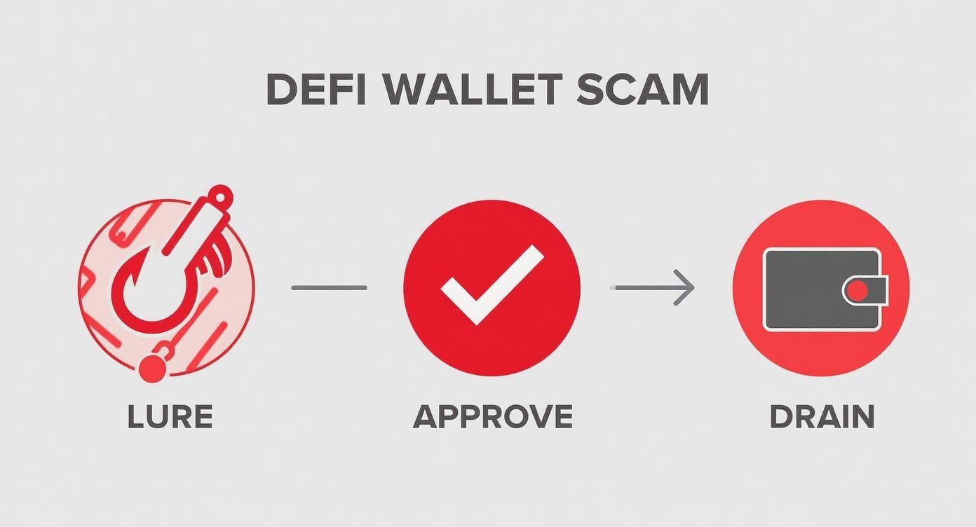 Infographic about defi wallet scams