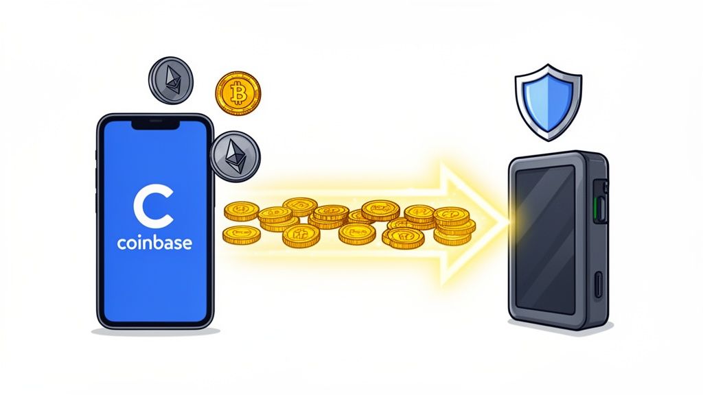 Mover criptomonedas de Coinbase a Wallet: pasos rápidos