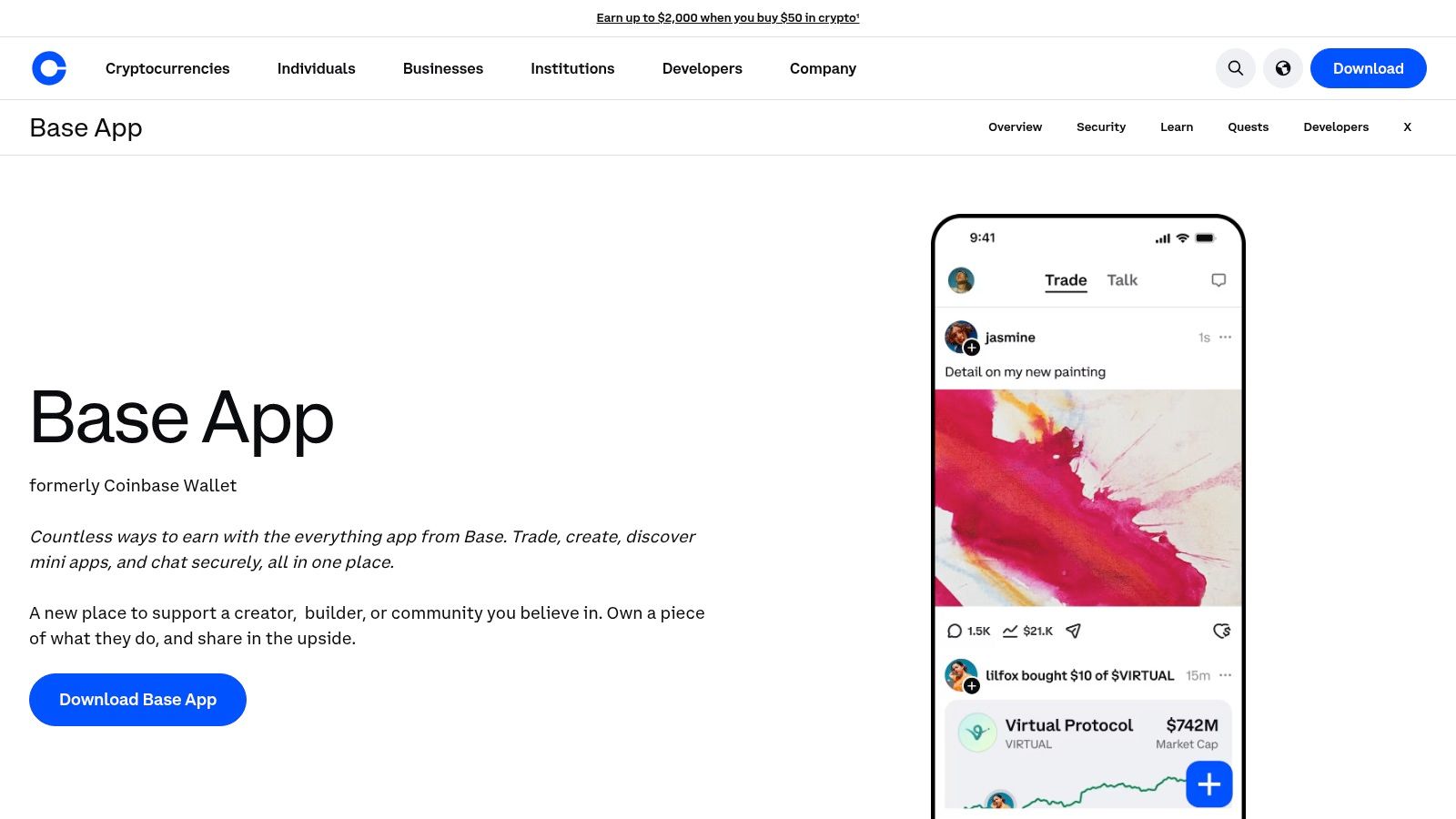 Base App (formerly Coinbase Wallet)