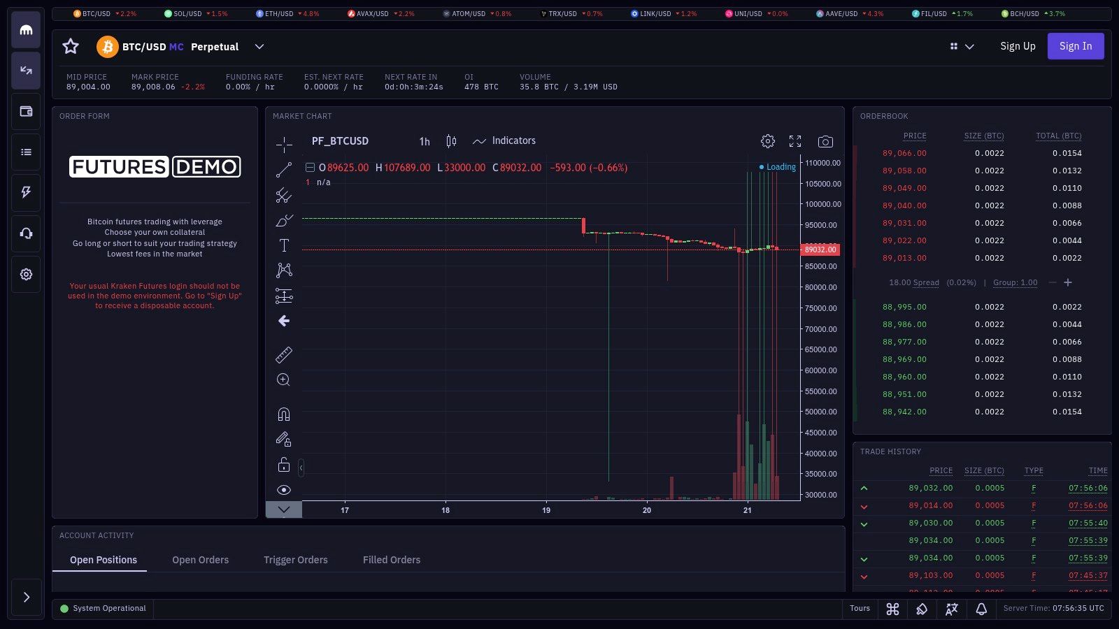 Kraken Futures (Demo)