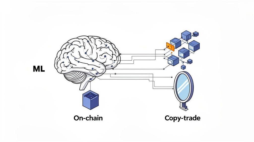 Crypto trading bot dashboard showing security settings and pricing plans.