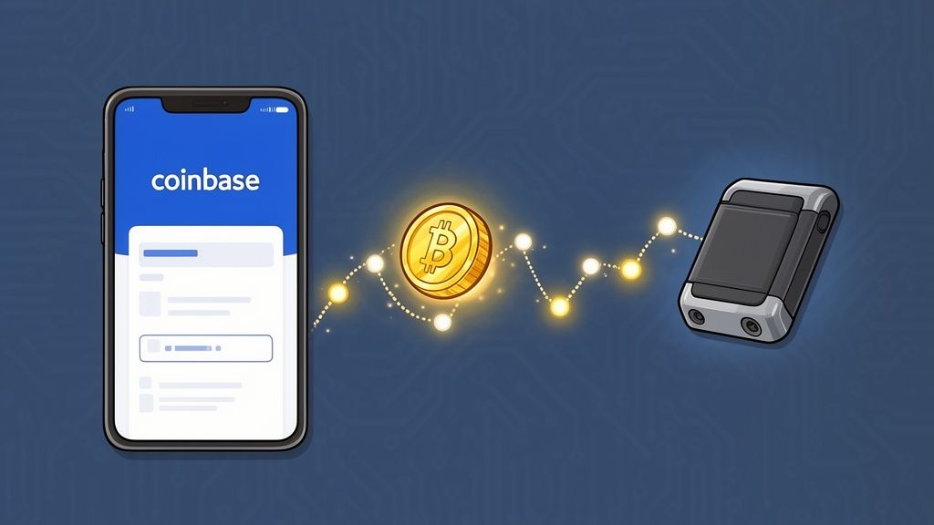 Guía para enviar criptomonedas desde Coinbase a una billetera