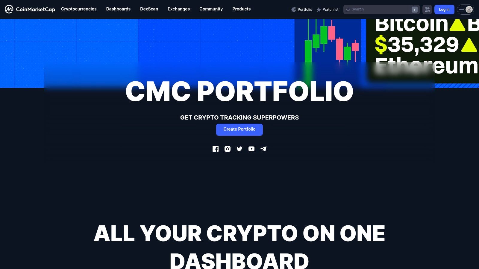 CoinMarketCap Portfolio