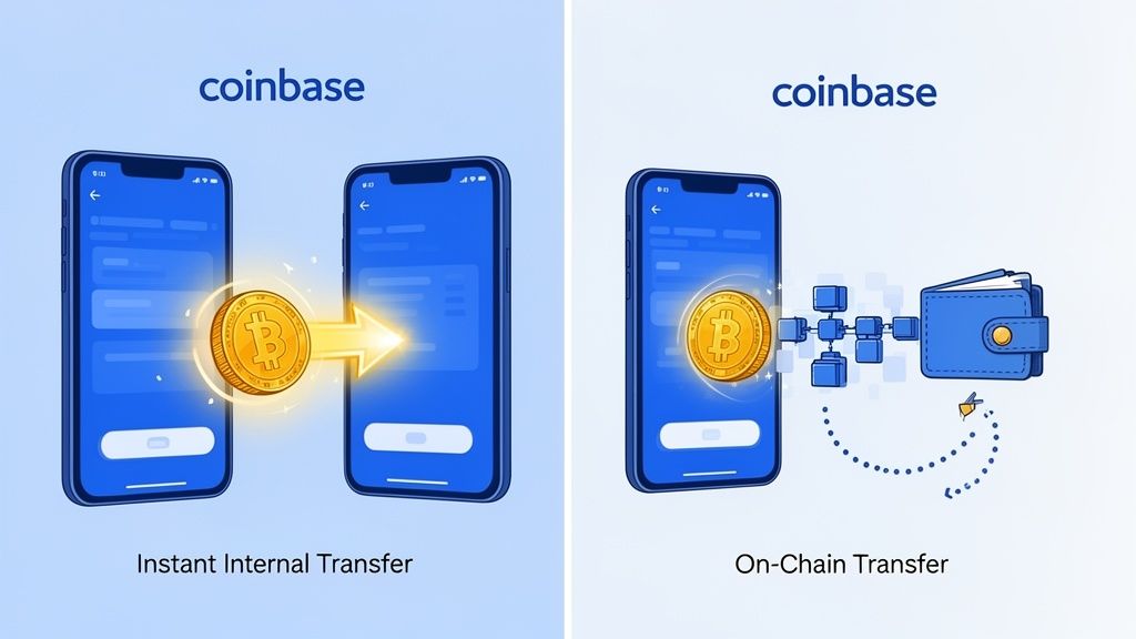Transferencia de Coinbase a Coinbase: la guía definitiva