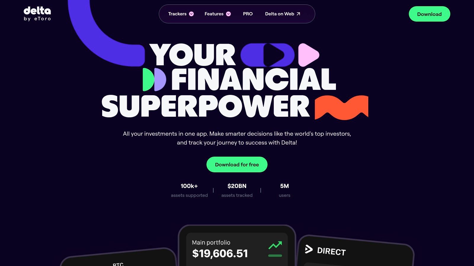 Delta Investment Tracker (by eToro)