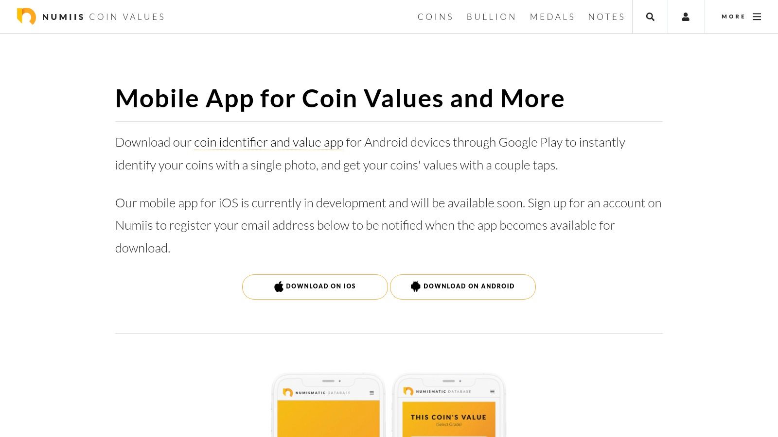Numiis – Coin Identifier & Values