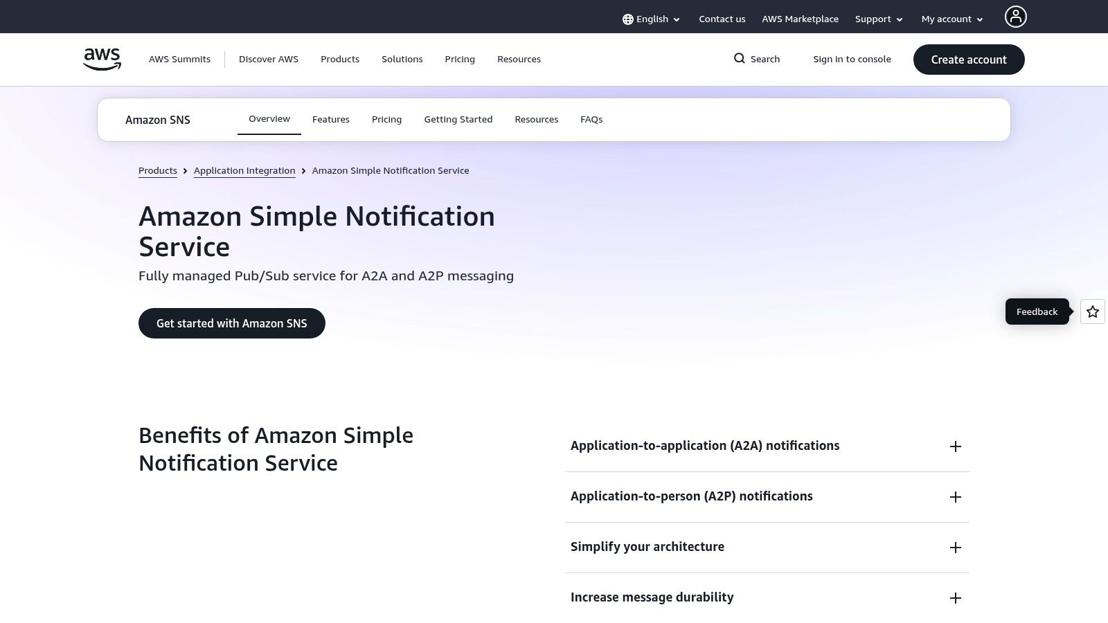 Amazon Simple Notification Service (SNS)