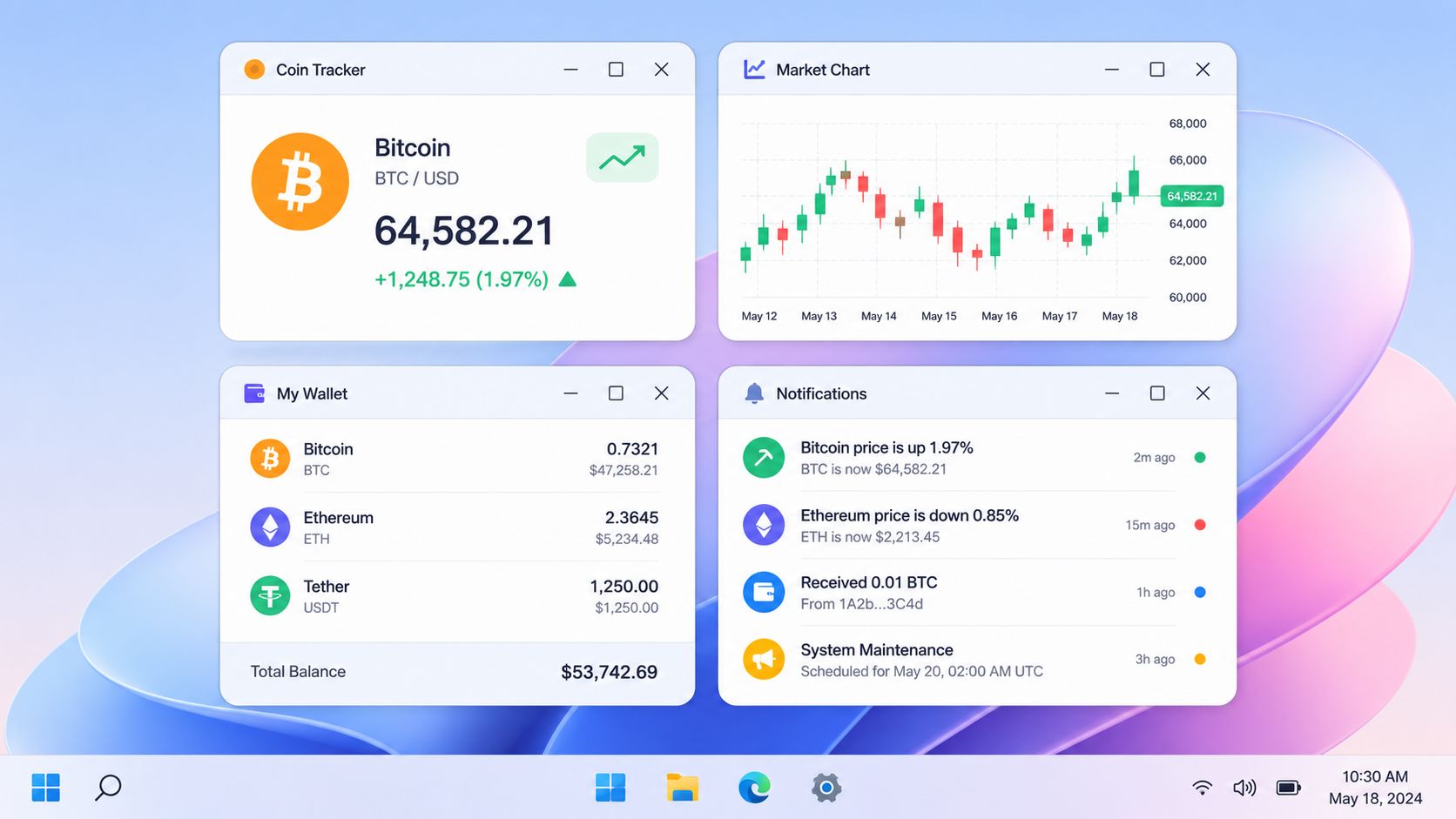 Las mejores aplicaciones de Windows Crypto Widget para 2026