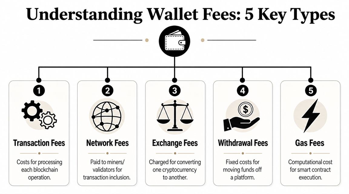The Five Types of Wallet Fees You Must Know